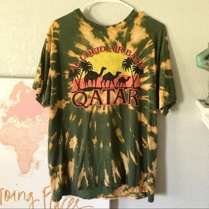 Al Udeid Air Base Qatar Military Tie-Dye T-Shirt